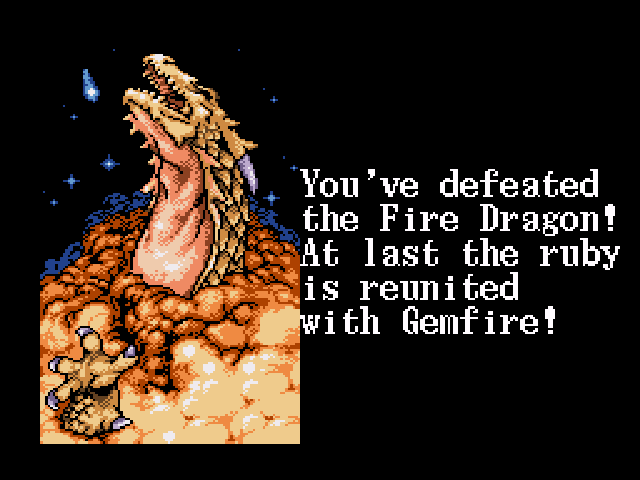 If you're any good at the game, you used the dragon to win